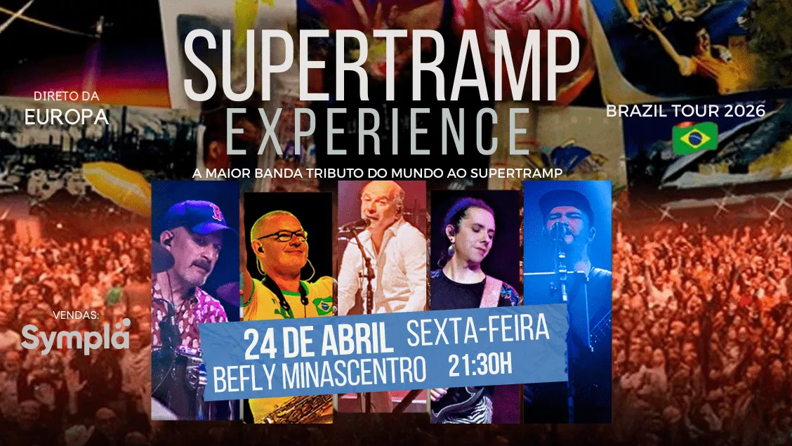 Supertramp Experience desembarca em BH em abril de 2026!